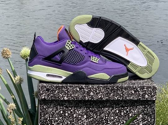 (image for) AIR JORDAN 4 Retro Purple Black Men's Shoes-21
